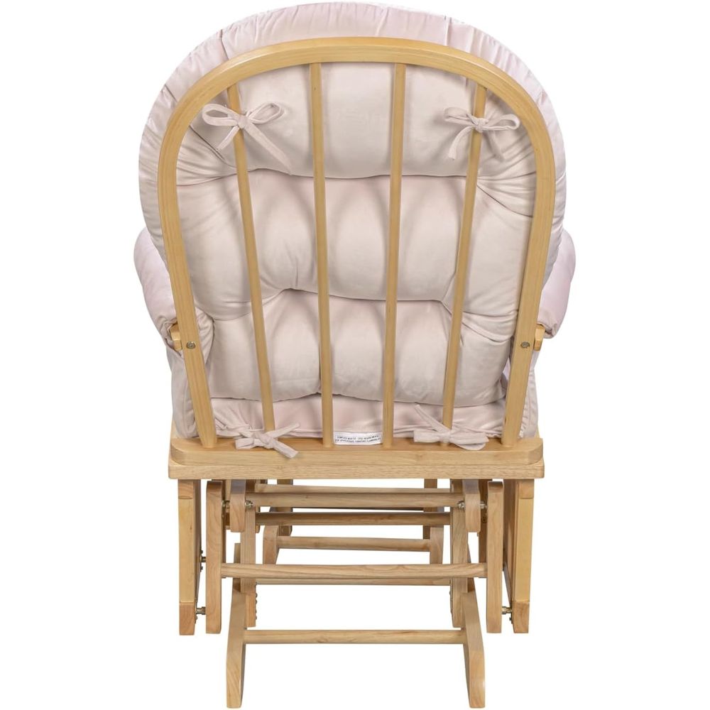 マディソンナーサリーロッキングチェア、オットマン付き、木製グ - Baby Nursery Glider のレビューと価格